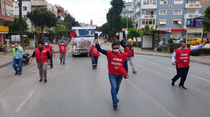 İzmir'de görevli temizlik işçilerine 1 Mayıs cezası