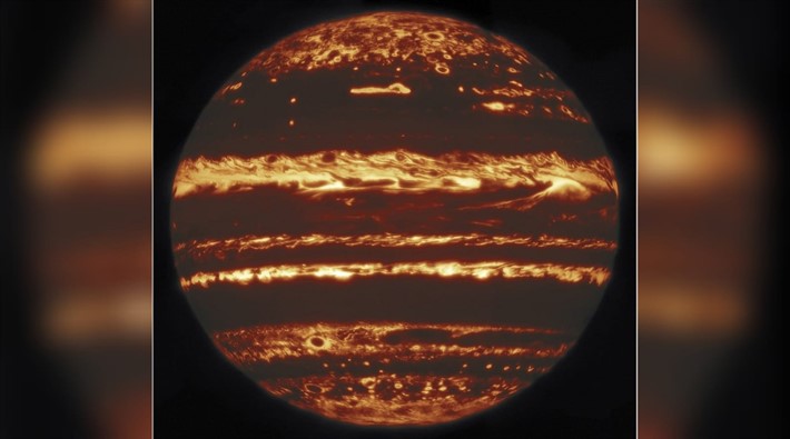 Jüpiter'in kızılötesi fotoğrafı çekildi