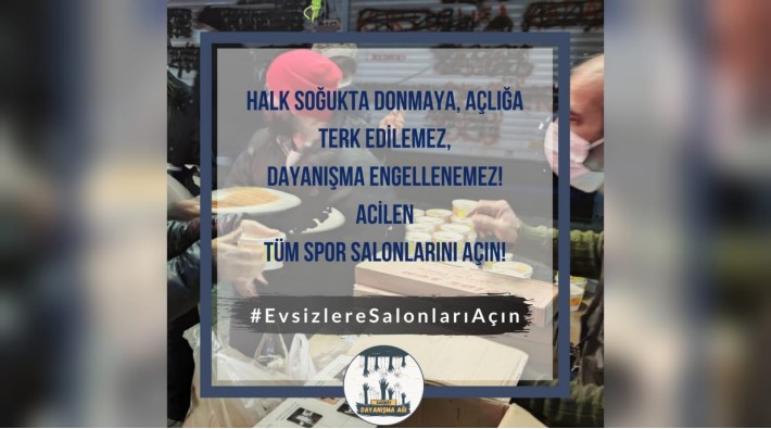 Kadıköy Dayanışma Ağı'ndan evsiz yurttaşlar için çağrı!