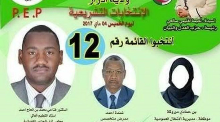 Cezayir’de seçim afişlerinde kadın adaylar yerine temsili çarşaflı görsel kullanıldı
