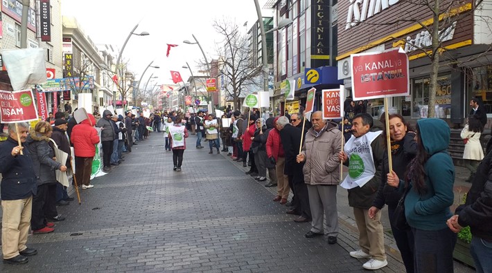 Yurttaşlar Kanal İstanbul Projesi’ne karşı çıkmaya devam ediyor: Kanal değil yaşam istiyoruz!