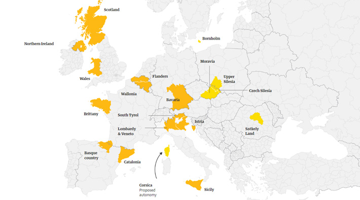 ÇEVİRİ | Katalonya’nın ötesi: Avrupa’da bağımsızlık yanlısı hareketler