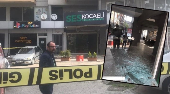 Kocaeli'de yerel gazeteye silahlı saldırı