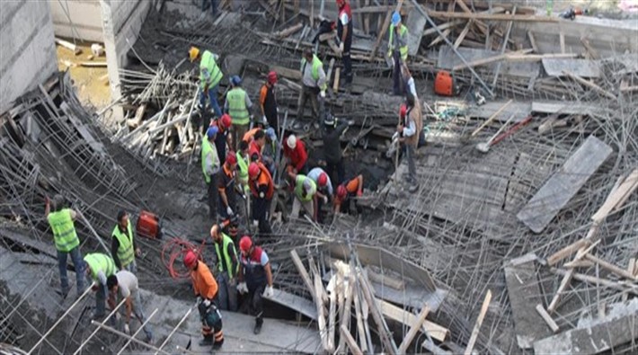 Konya’da inşaatta göçük: 2 yaralı