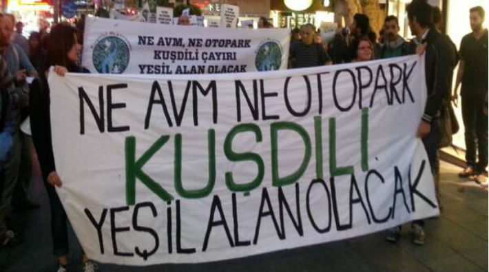 Kadıköy halkı rant projesine tepkili: Kuşdili yeniden çayır olsun!