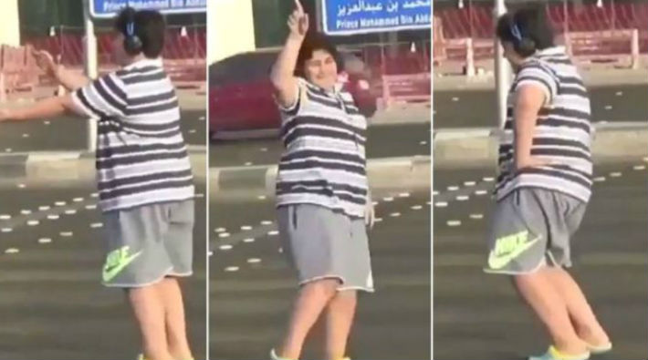 Sokakta 'Macarena dansı' yapan çocuk gözaltına alındı