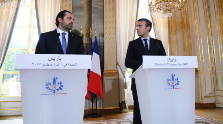Macron ülkesine dönmeyen Hariri'yi Fransa'ya çağırdı