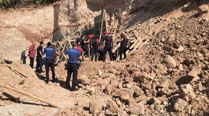 Maraş'ta inşaat alanında toprak kayması: İki işçi yaşamını yitirdi