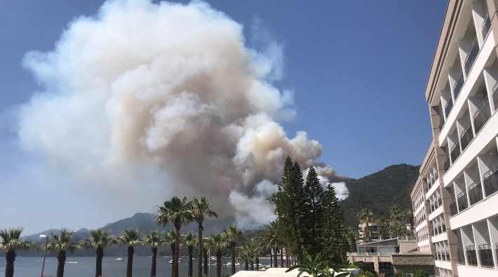Marmaris'te orman yangını: Orman Bölge Müdürlüğü personeli yaşamını yitirdi