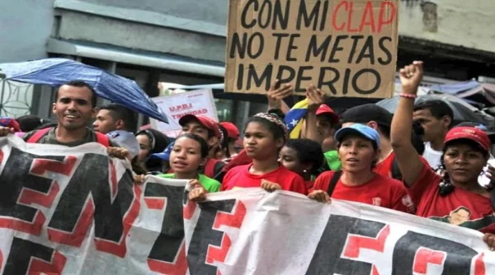 Meksika'da Venezuela'ya destek yürüyüşü