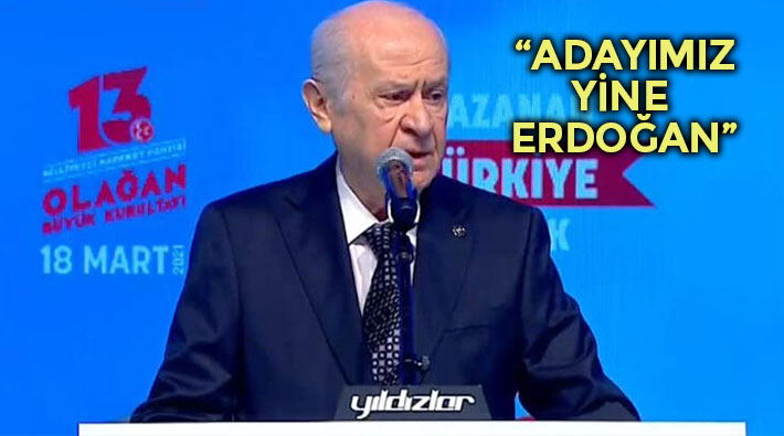 Bahçeli, AKP'nin 'üst düzey' katıldığı Kurultay'da yeniden Genel Başkan seçildi, Erdoğan'a selam gönderdi