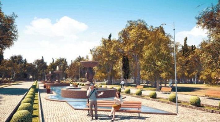65 yıllık Atatürk Stadı yıkıldı, yerine 48 milyon liralık Millet Bahçesi yapılacak
