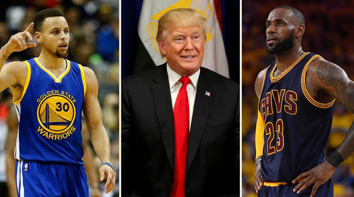 NBA yıldızları Trump'a rest çekti