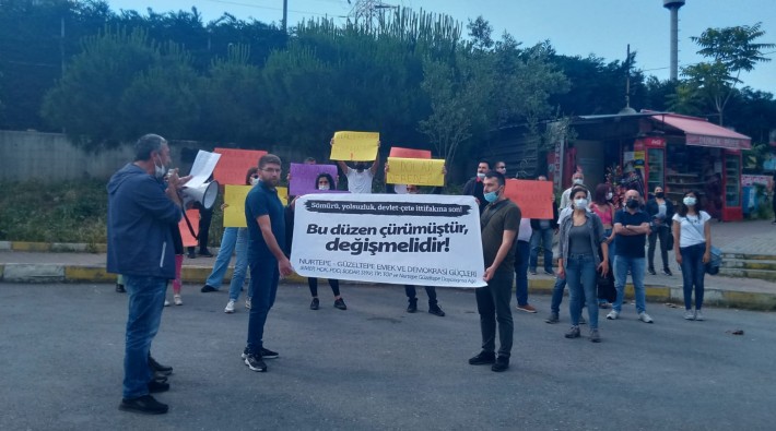 Nurtepe'de devlet-mafya-sermaye ilişkilerine karşı eylem