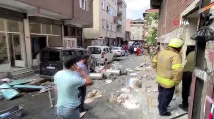 Okmeydanı'ndaki iş yerinde patlama: 5 yaralı