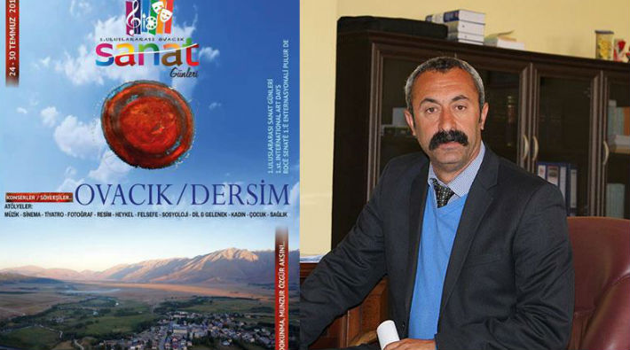 Komünist belediye Ovacık'taki sanat festivali OHAL bahanesiyle yasaklandı