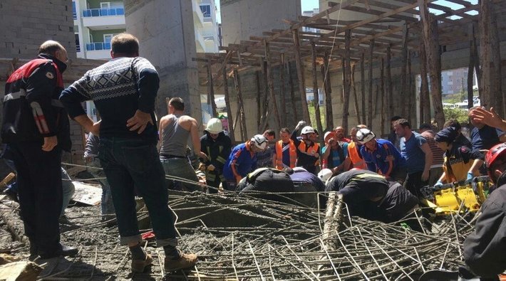 Cami inşaatında göçük: 4 işçi hayatını kaybetti