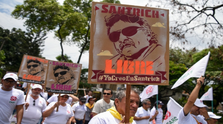 FARC'ın önde gelen ismi cezaevi çıkışı yeniden gözaltına alındı