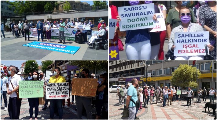 Trakya'da halk Saros için ayakta: 'Yıkım projelerinin tarafı değil, sağlığın tarafını seçin'