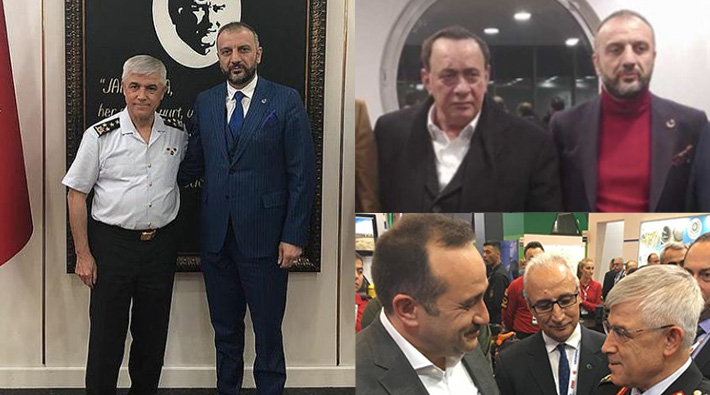Çete lideri, Jandarma Genel Komutanı ve Erdoğan'ın dünürüyle bir arada