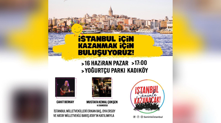 Kadıköy Yoğurtçu Parkı’nda 23 Haziran seçimleri için büyük buluşma
