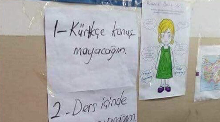 Şırnak’ta bir okulda Kürtçe konuşmak yasaklandı!