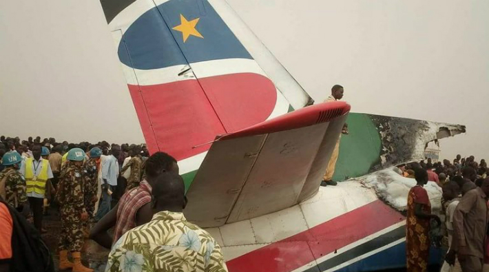 Sudan'da uçak kazası