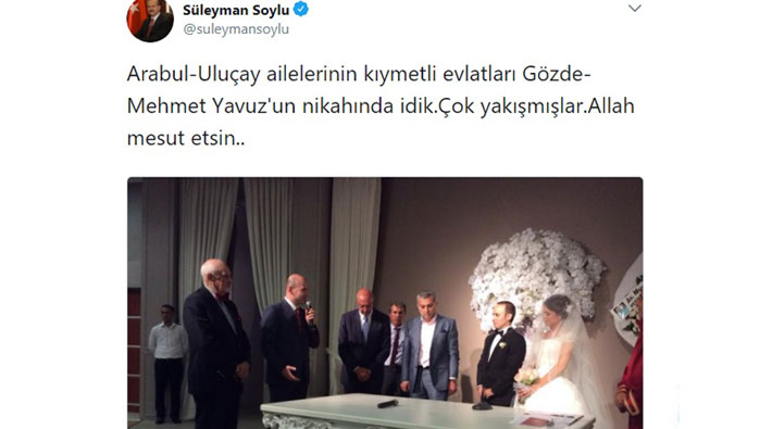 Süleyman Soylu'nun nikahına katıldığı diplomat ihraç edildi