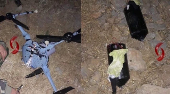 Suriye misket bombaları taşıyan bir İHA’yı düşürdü
