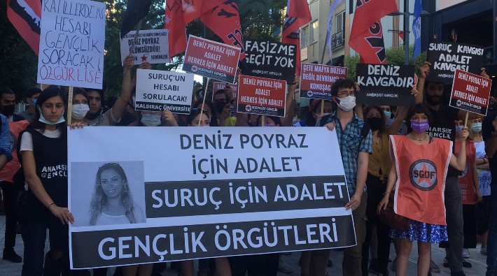 Kadıköy’de Suruç katliamı ve Deniz Poyraz için eylem