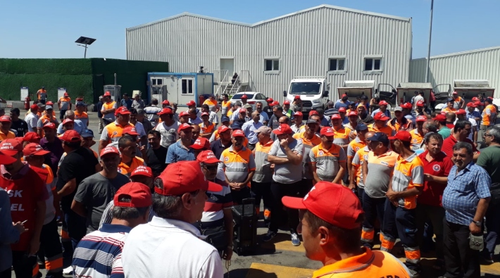 TİS'i uygulamayan Maltepe Belediyesi'nde işçiler greve çıktı