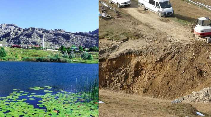 Toprak yığınına döndürülerek yok edilmesine izin verilen Dipsiz Göl doğal sit alanı ilan edilecek
