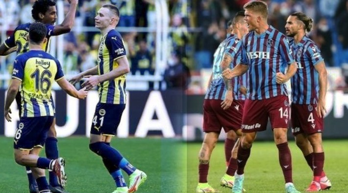 Trabzonspor, Fenerbahçe'yi 3-1 yenerek birinci sıraya yerleşti