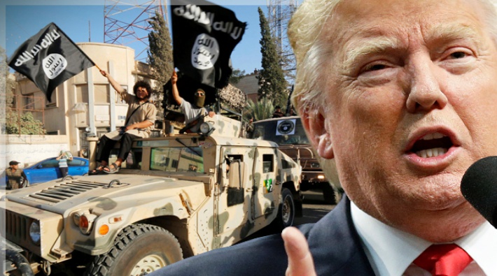 Trump: IŞİD'in elinde bulunan toprakların yüzde 100'ünü geri aldık