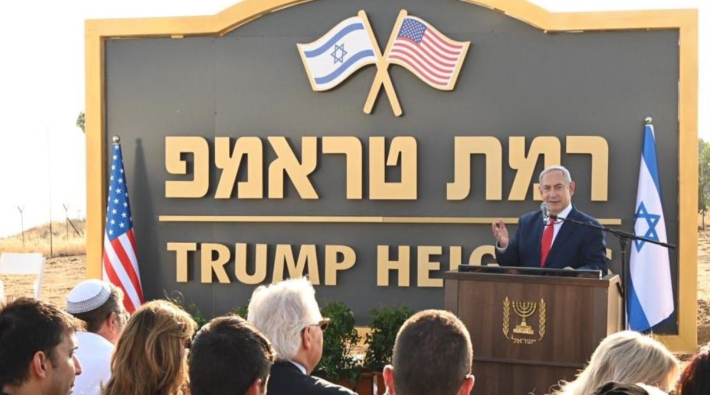 İsrail işgal ettiği Golan Tepeleri'nde bir bölgeye işgalcinin adını verdi: Trump Tepeleri