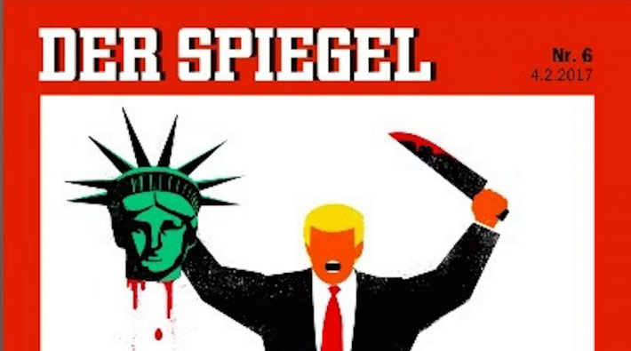 Der Spiegel’de IŞİD – Trump kapağı