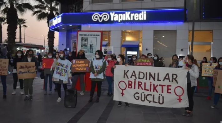İzmir'de Tuba Tokbaş'ın öldürülmesi protesto edildi: Adalet mücadelesini sürdüreceğiz