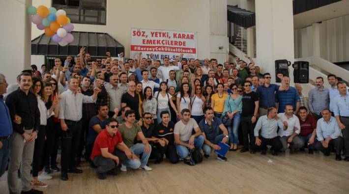 İzmir yetkisini kazanan Tüm Bel-Sen zaferini kutladı