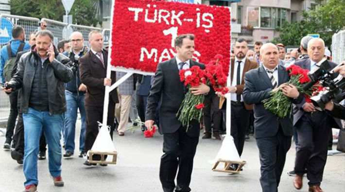Türk-İş'ten yandaşlık gösterisine işçileri alet etme kararı