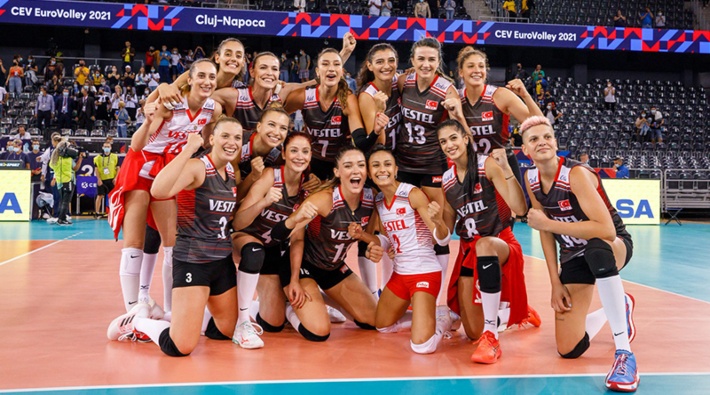 Türkiye A Milli Kadın Voleybol Takımı, Avrupa Şampiyonası'nda 5'te 5 yaptı