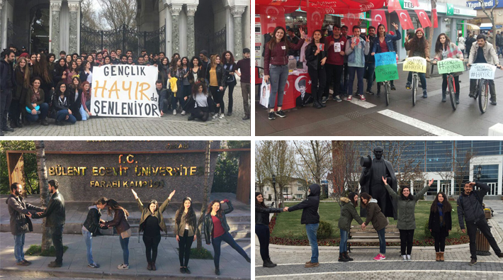 Türkiye'nin dört bir yanında üniversiteliler HAYIR'da buluştu: #GençlikHayırdır