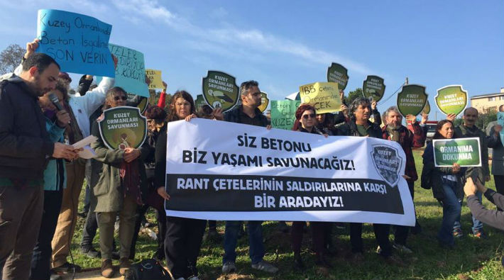 Uskumruköy’de yaşam savunucularına saldıran rant çetelerine karşı eylem