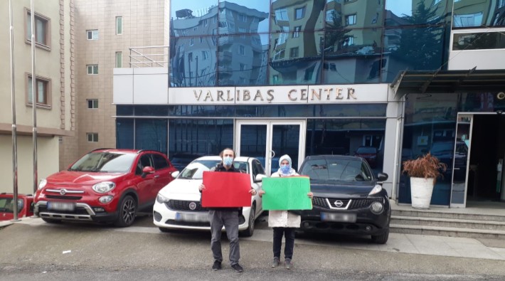 VARYAP mağdurlarından Varlıbaş Center önünde basın açıklaması