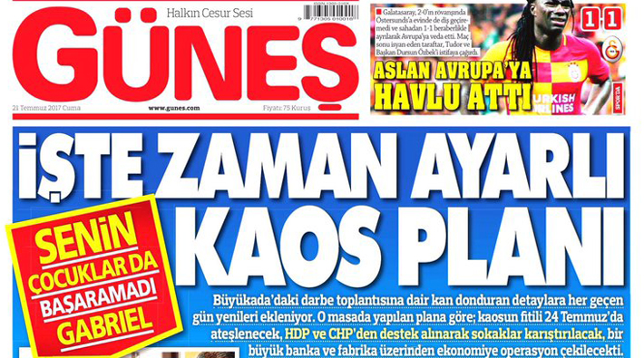 Güneş yine en dibi gördü: İnsan hakları savunucuları Gezi'ci casus, planları kaos, hedef ekonomi...