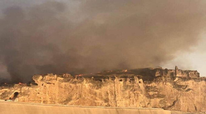 Hasankeyf'te yangın söndürüldü