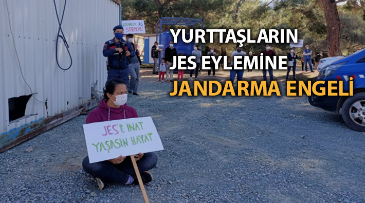 Yurttaşların JES eylemi jandarma tarafından engellendi: 'Suyuma, toprağıma, zeytinime dokunma'