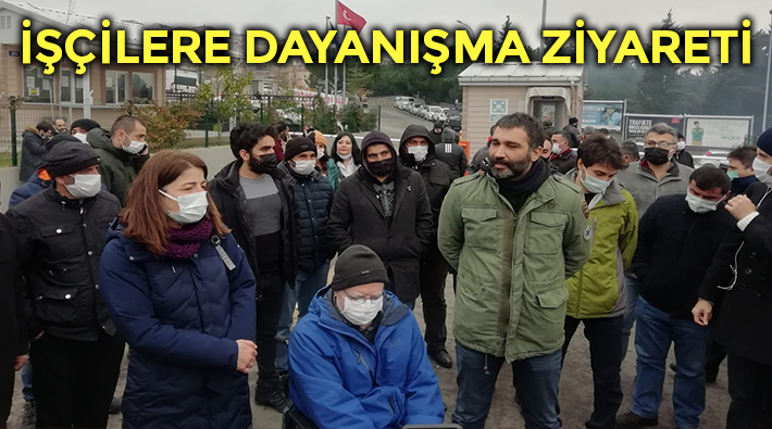 TİP heyeti ve HDP'li vekillerden grevdeki Maltepe Belediyesi işçilerine ziyaret: 'Kimden gelirse gelsin hak gaspına karşı mücadele meşrudur'