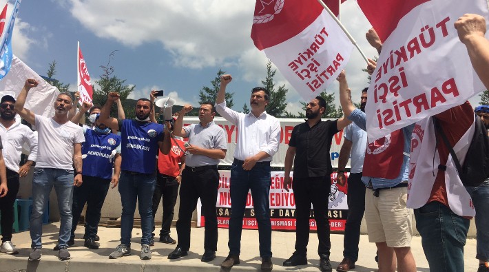 TİP Genel Başkanı Erkan Baş'tan grevdeki Nedex Kimya işçilerine ziyaret