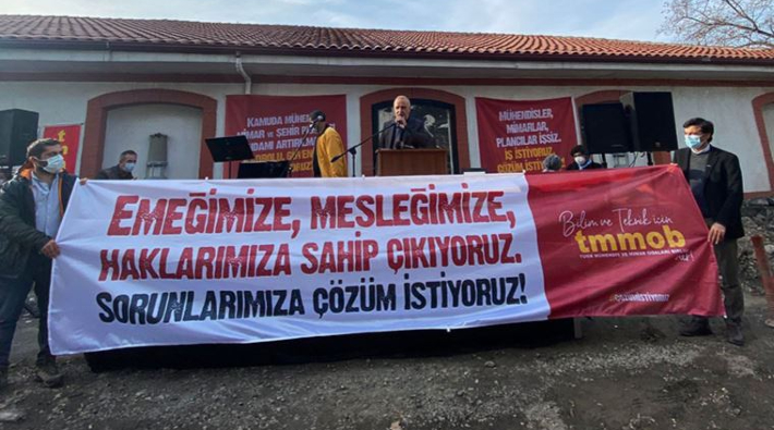 Zonguldak'ta Maden Mühendisleri Odası ranta karşı direnişte