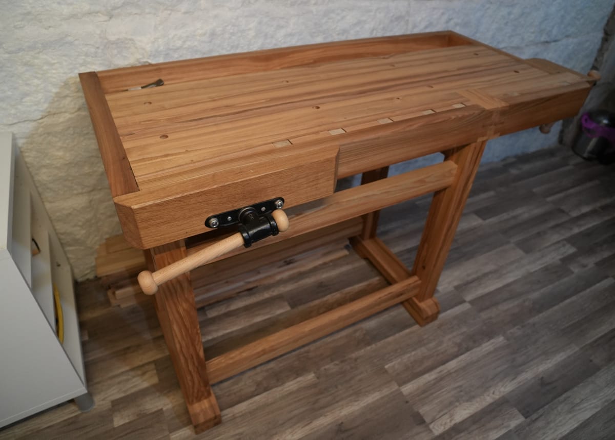Ash Workbench for the Basement Woodshop
